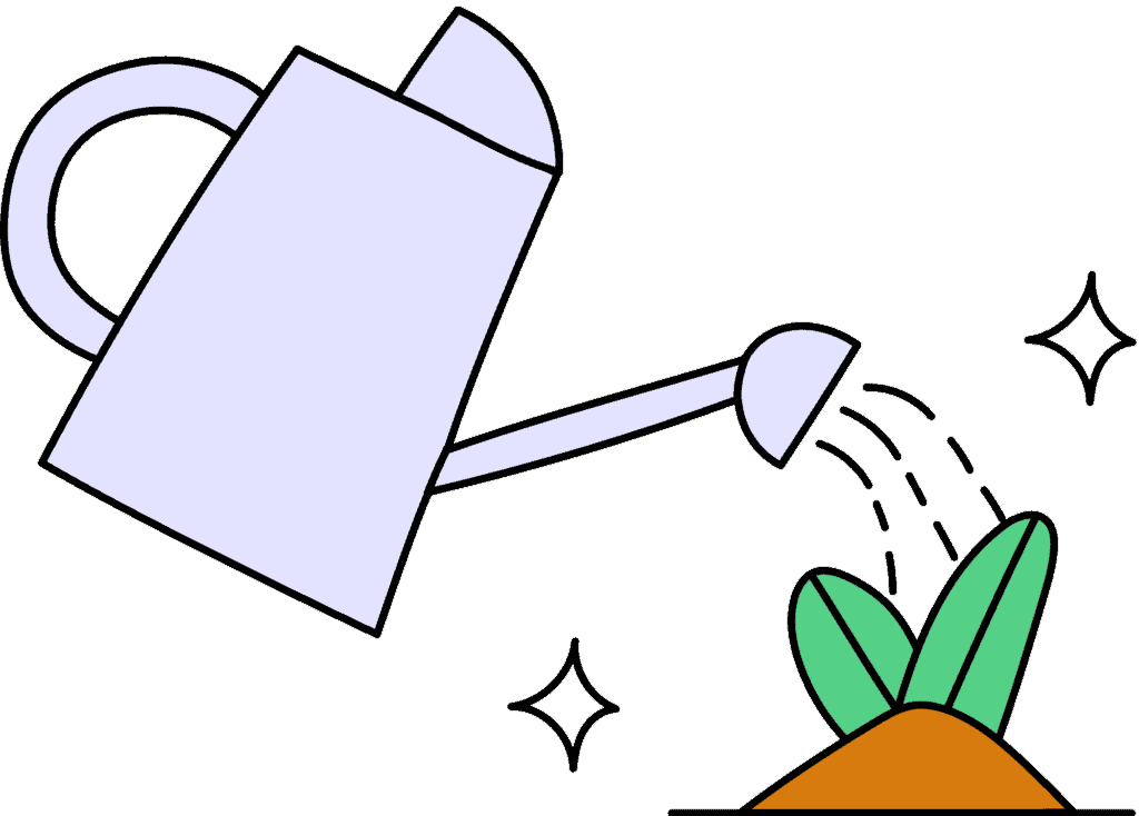 Plant met gieter - Plante avec arrosoir - Plant with watering can